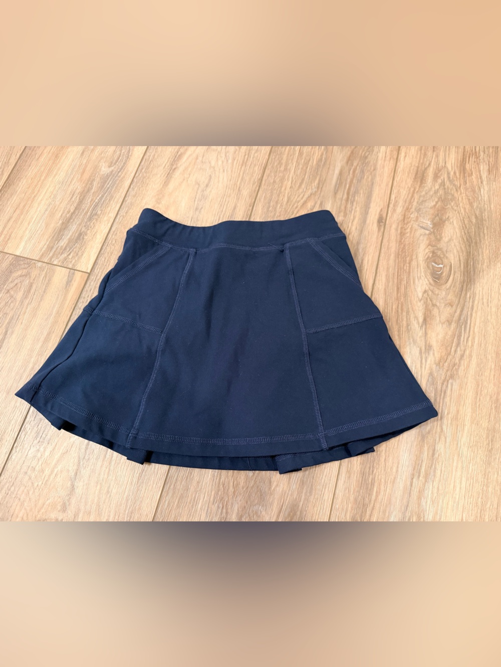 Girls Navy Sport Skort with Built-In Shorts